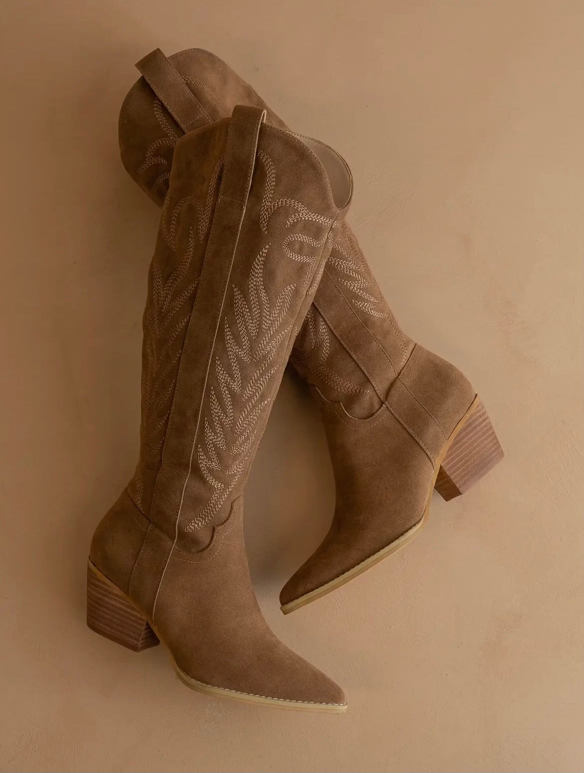 Samara Brown Embroidered Western Tall Boots