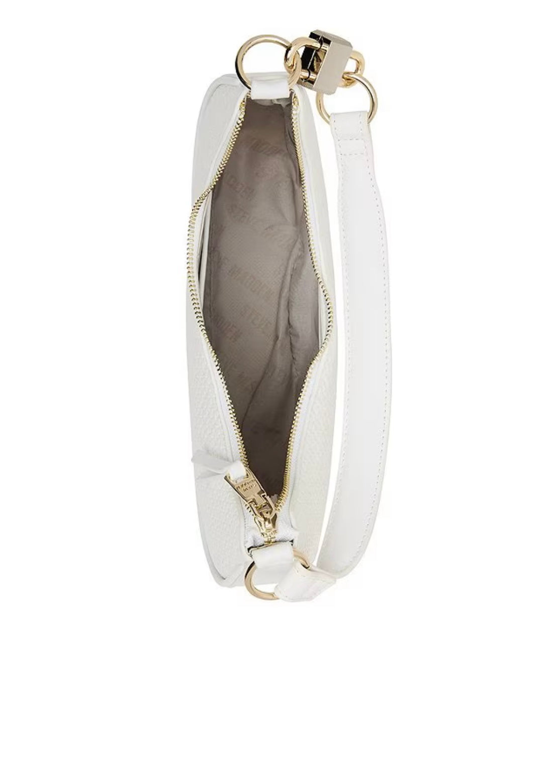 Steve Madden Lohan White Shoulder Bag