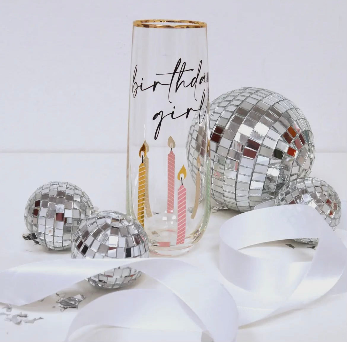 ‘’Birthday Girl’’ Champagne Glass