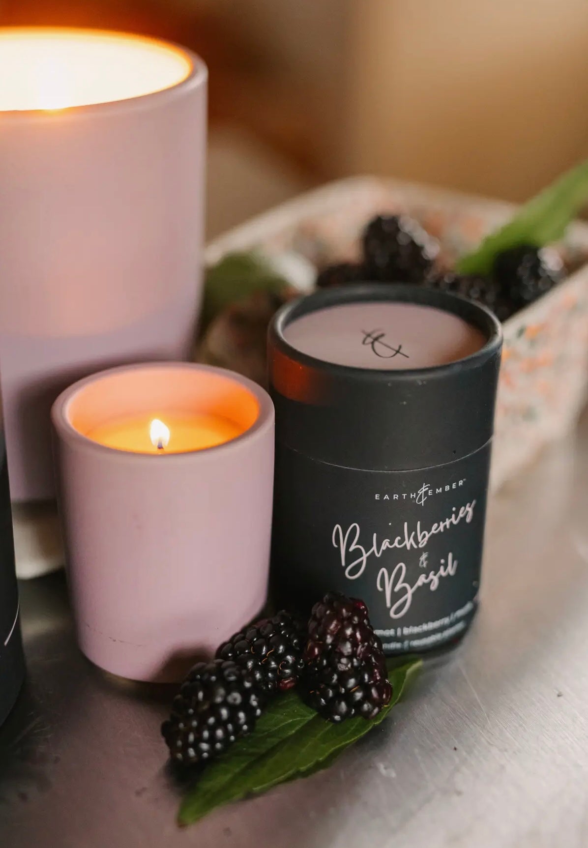 BlackBerry & Basil Candle