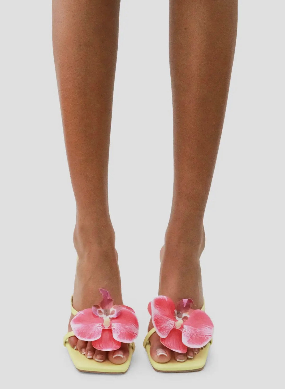 Yellow Floral Heel