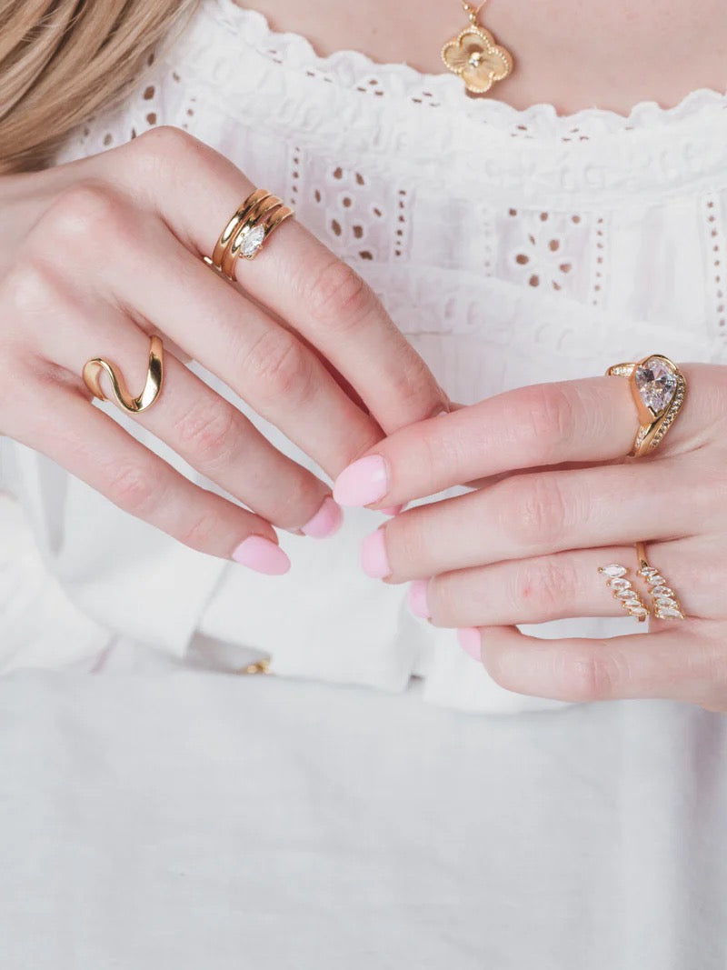 Lilac Wave Ring