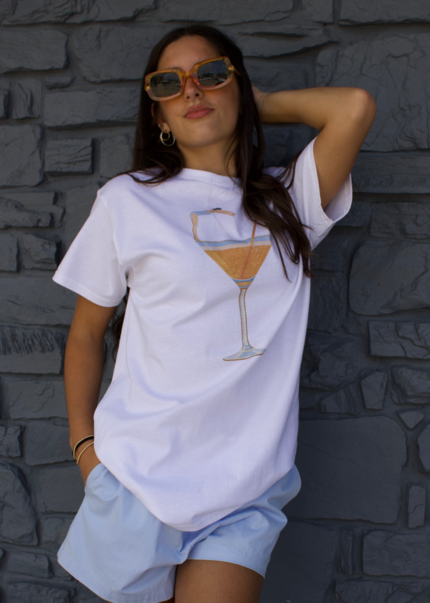 Summer Martini Glass T-Shirt