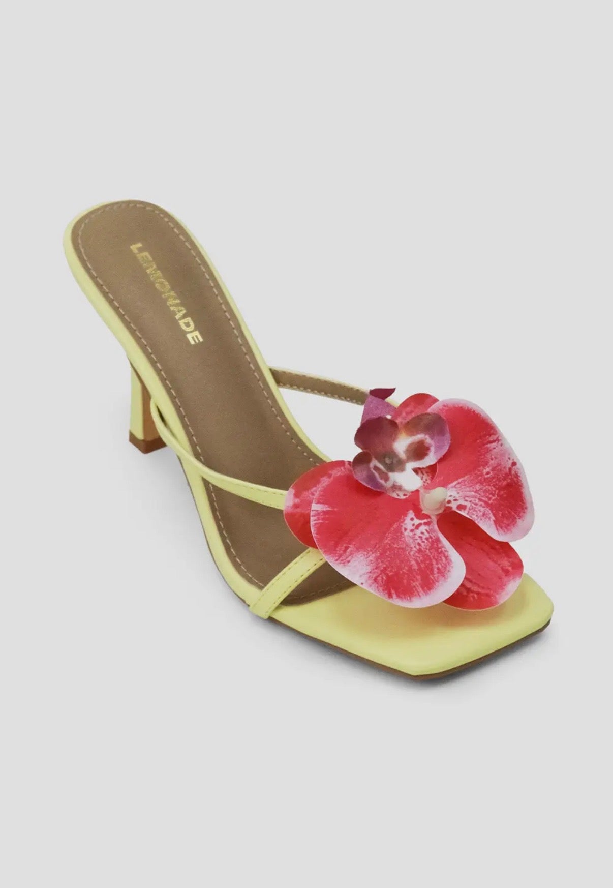 Yellow Floral Heel