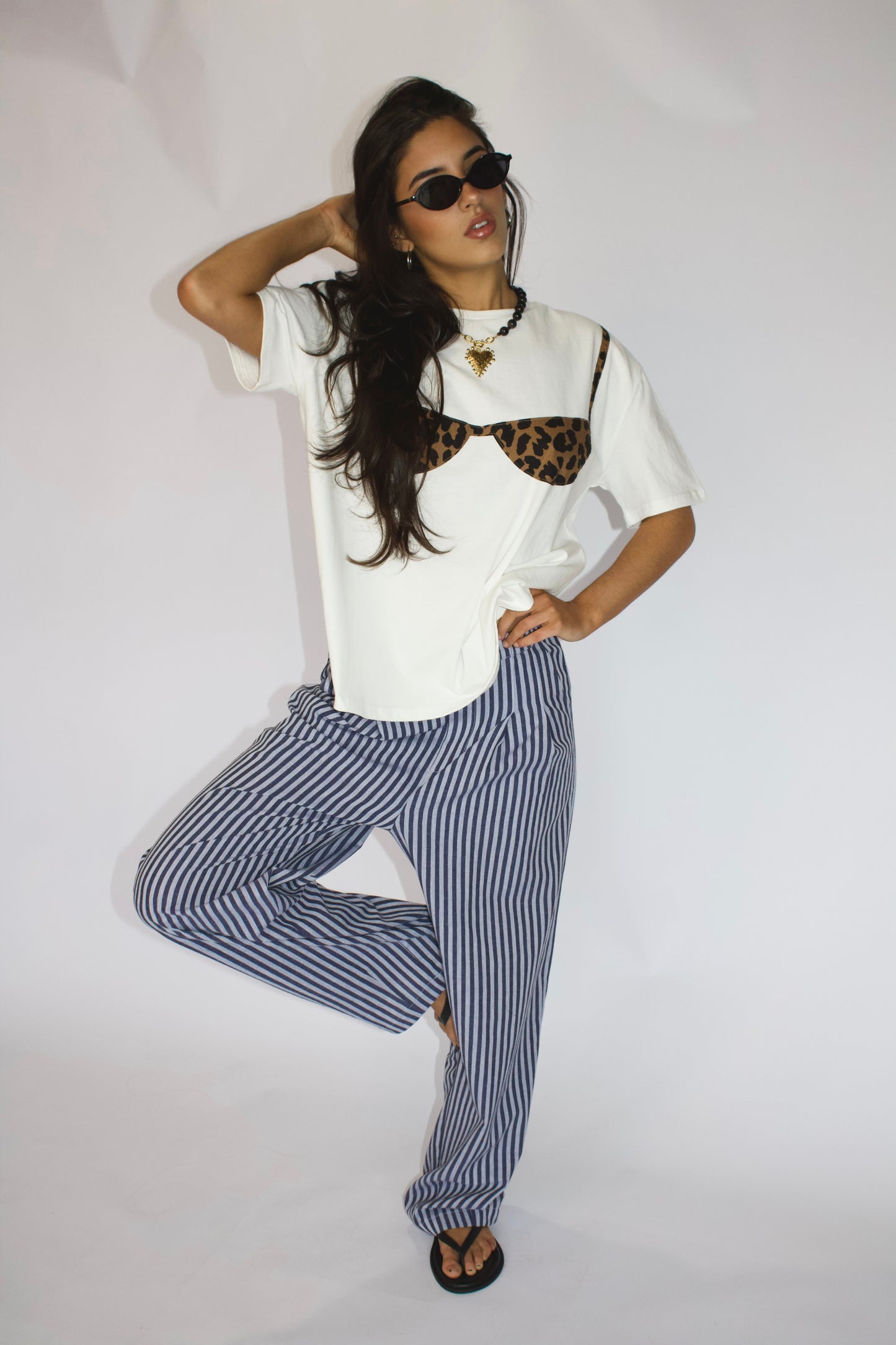 Navy Pinstripe Trouser