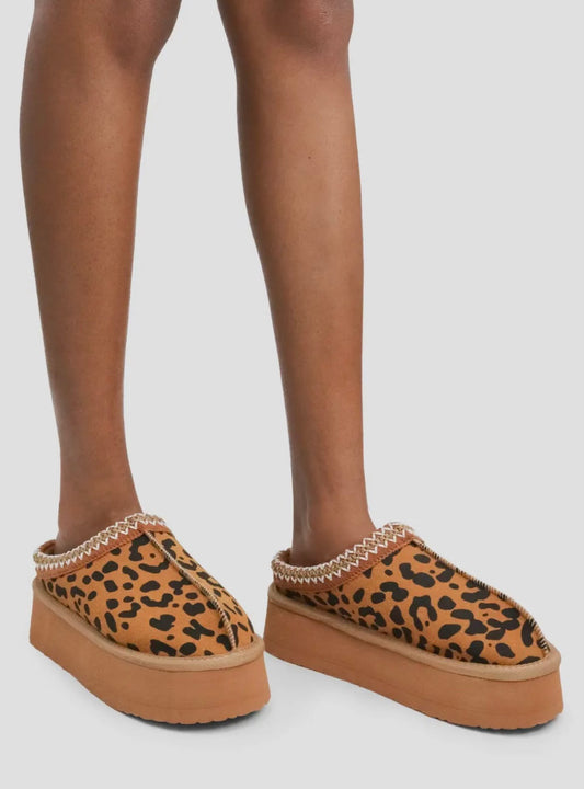 Cheetah Extra Platform Slippers