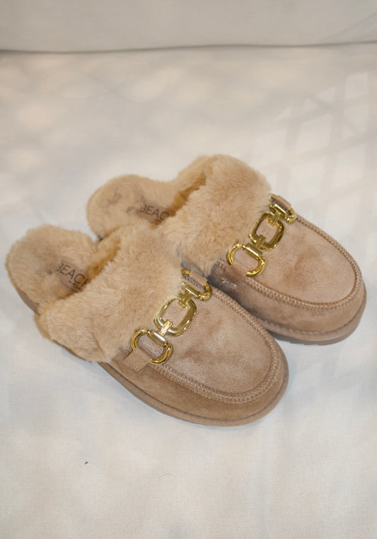 Taupe Davos Street Slippers