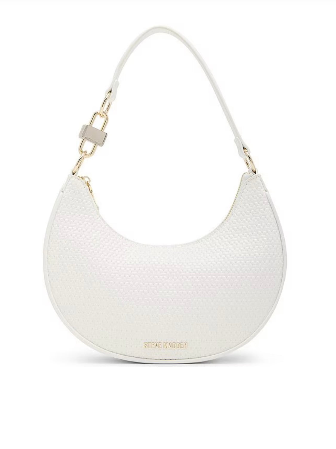 Steve Madden Lohan White Shoulder Bag