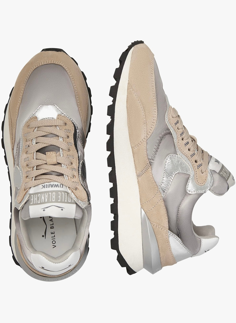 Voile Blanche Beige-Grey Qwark Hype Woman Shoe