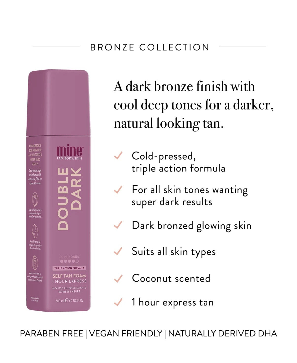 DOUBLE DARK SELF TANNING FOAM