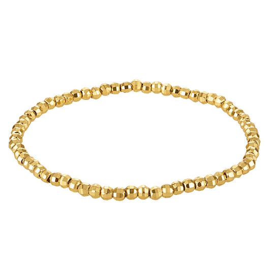 MULTI FACED STRETCH BEAD BRACELET
