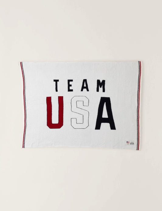 Barefoot Dreams CozyChic Team USA Multi Color Throw