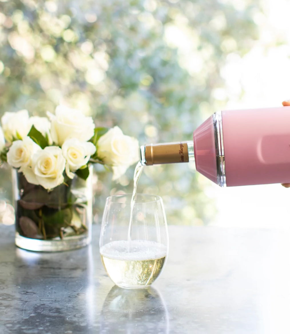 Vinglace Glass Pink Wine Chiller