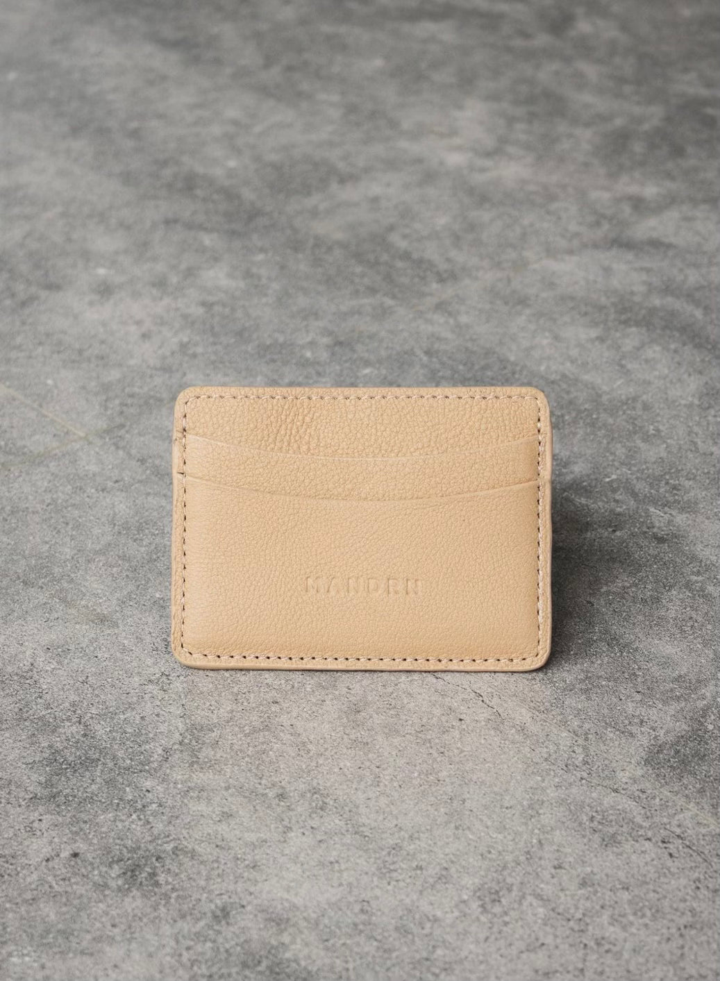 Mandrn Luxe Cardholder in Sand