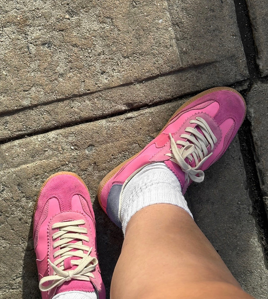 Dolce Vita Pink Suede Notice Sneakers