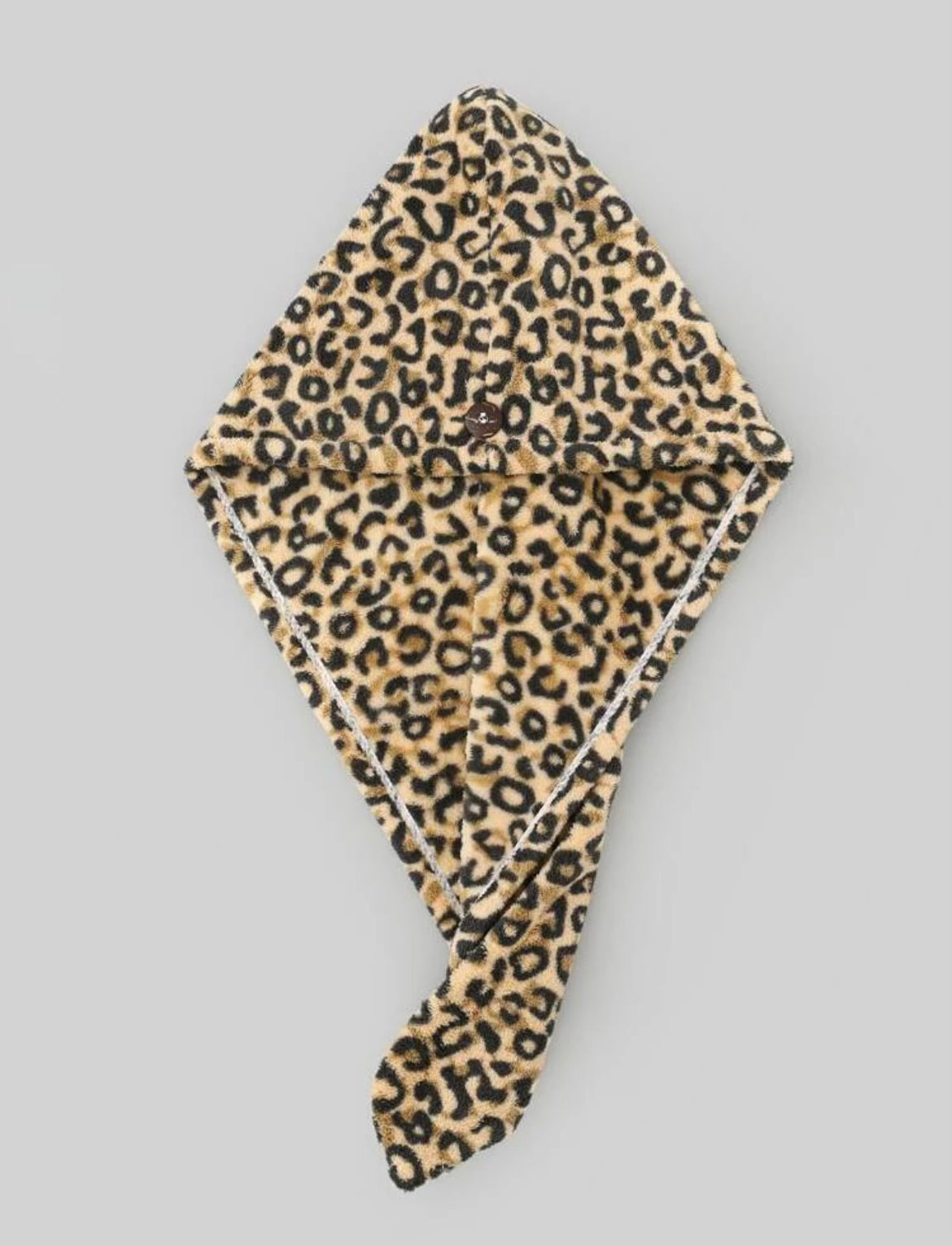 Cheetah Print Plush Hair Turban