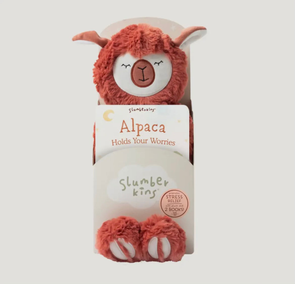 Slumberkins Alpaca’s Stress Relief Plush Set + 2 Books