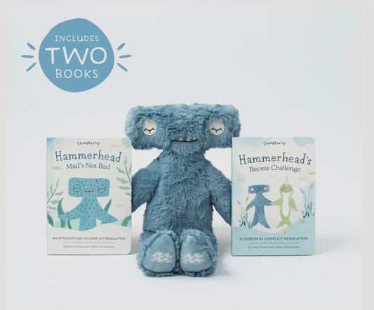 Slumberkins Hammerhead’s Conflict Resolution Plush Set + 2 Books
