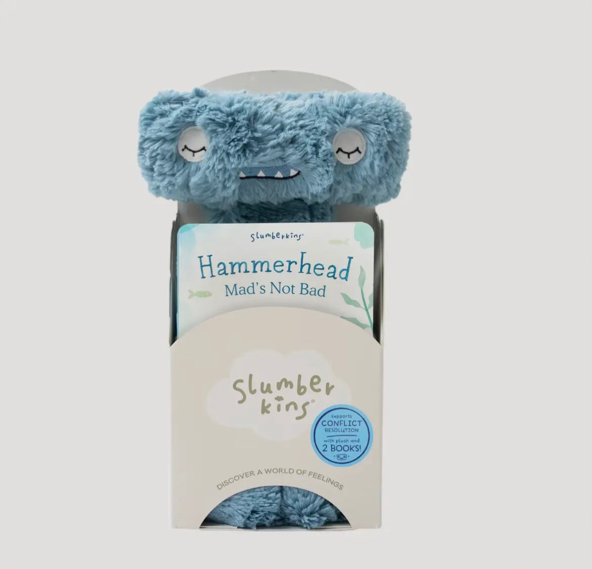 Slumberkins Hammerhead’s Conflict Resolution Plush Set + 2 Books