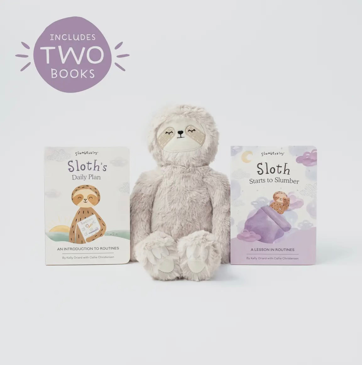 Slumberkins Sloth’s Routines Plush Set + 2 Books