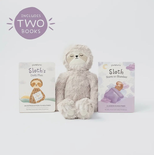 Slumberkins Sloth’s Routines Plush Set + 2 Books