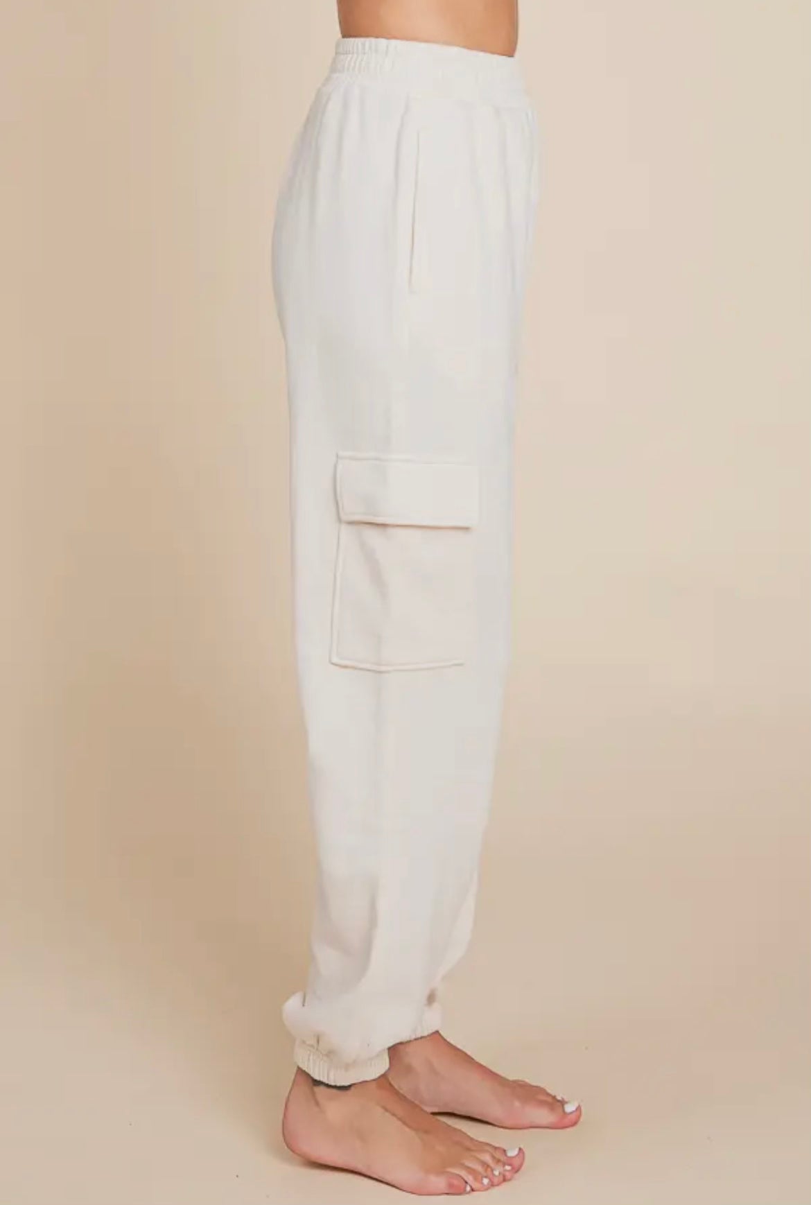 Ivory Cargo Joggers