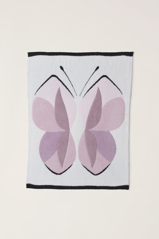 Barefoot Dreams CozyChic Abstract Butterfly Stroller Blanket