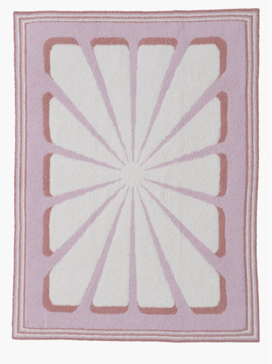 Barefoot Dreams CozyChic Floral Sunburst Stroller Blanket