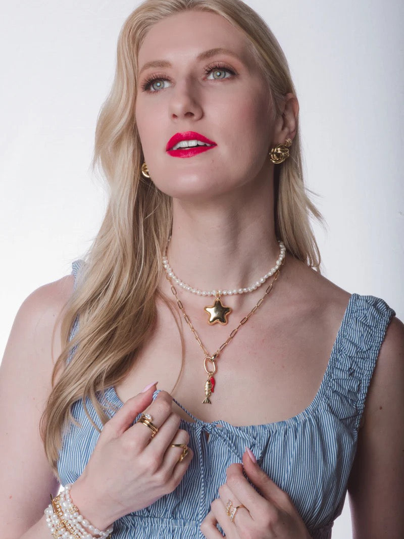PAULETTE PUFFY STAR NECKLACE