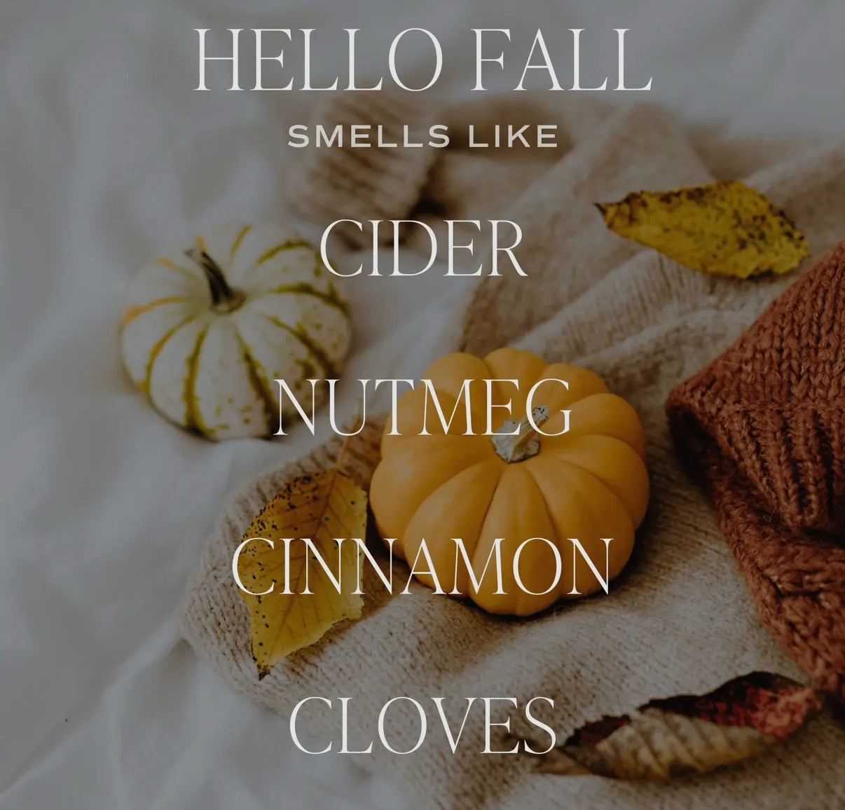 HELLO FALL PUMPKIN JAR 20 OZ SOY CANDLE