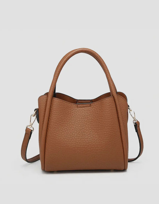 BROWN LEATHER RUBY SACHET BAG