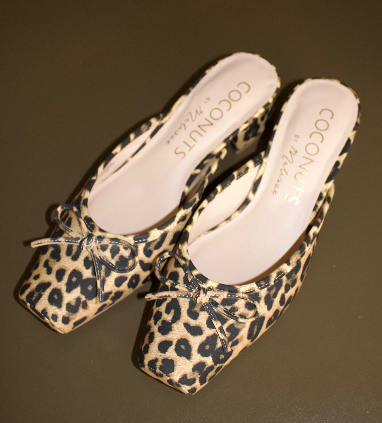 Geneva Tan Leo Leopard Slip Ons