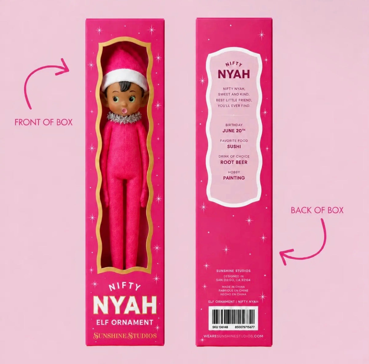 NIFTY NYAH HOT PINK ELF