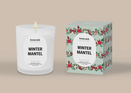 Winter Mantel Candle