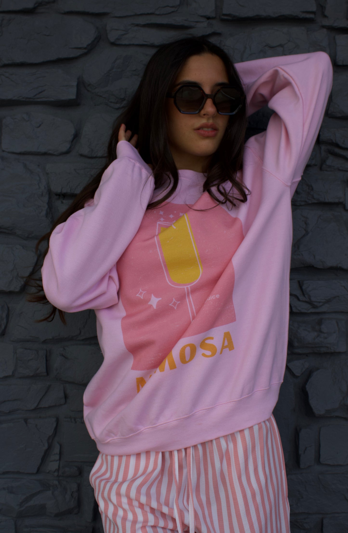 Pink Mimosa Sweatshirt