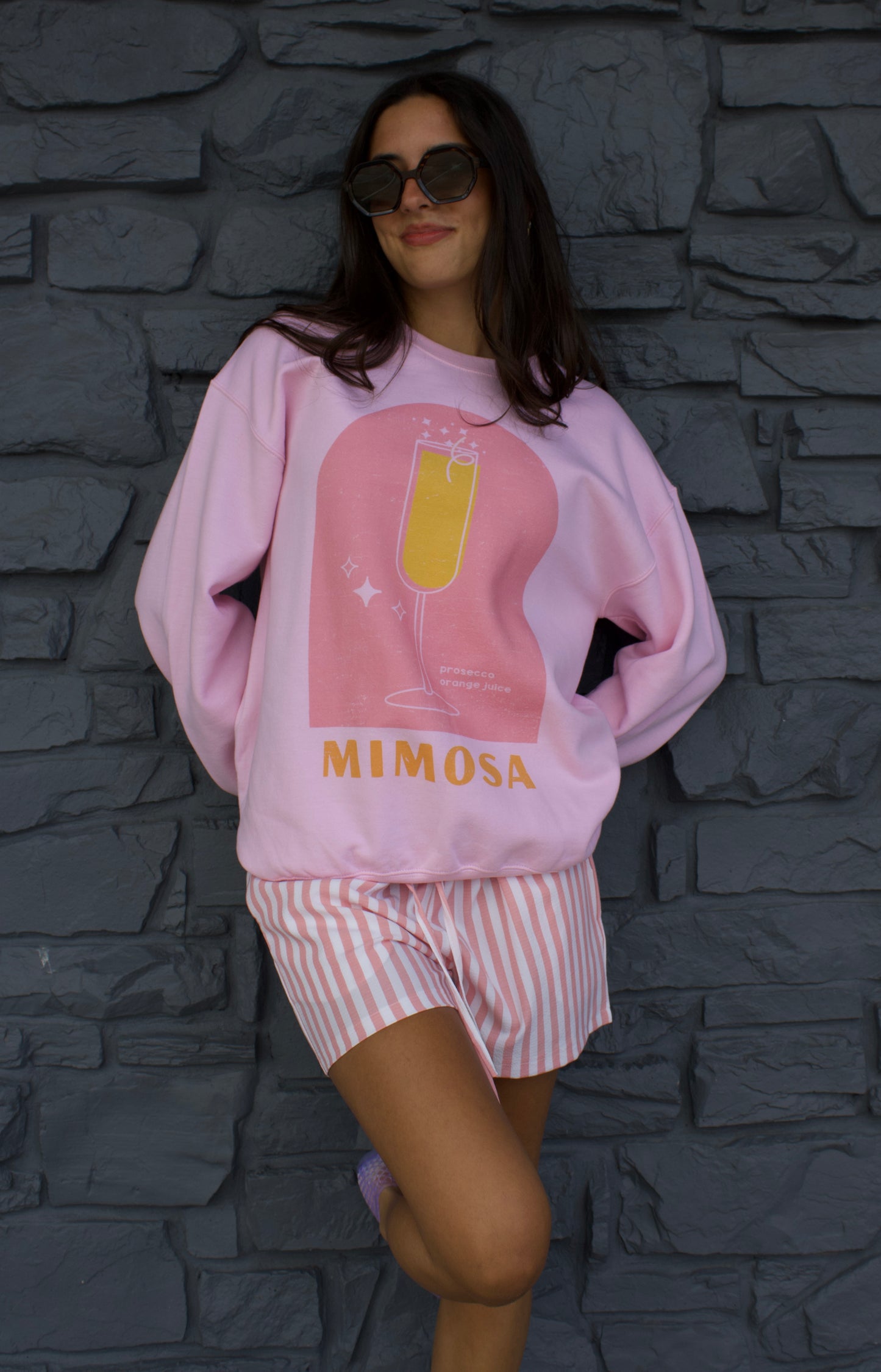 Pink Mimosa Sweatshirt