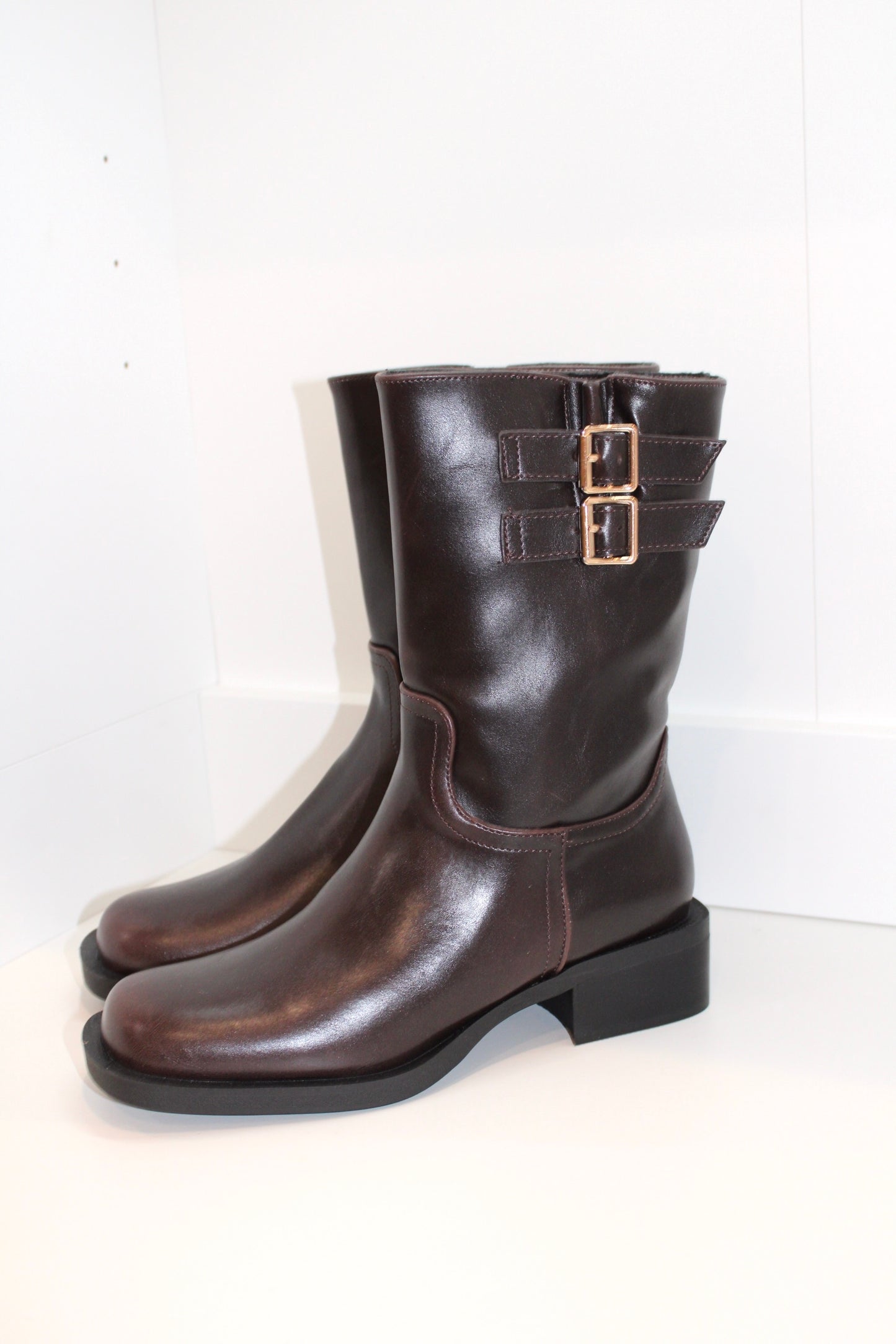 Basil Mocha High-line Ankle Boot