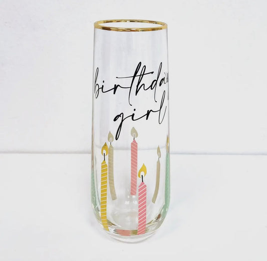 ‘’Birthday Girl’’ Champagne Glass