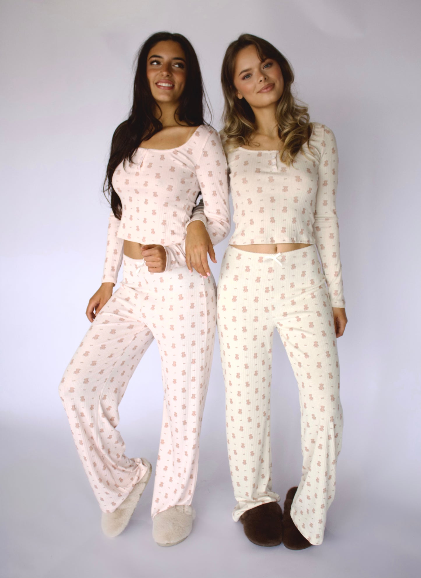 Tan Teddy Bear PJ Set