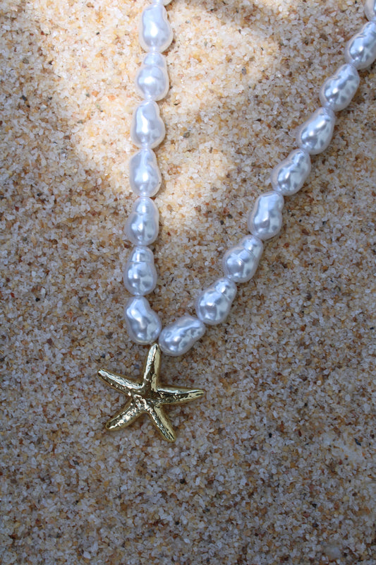 Sea Star Pearl Necklace
