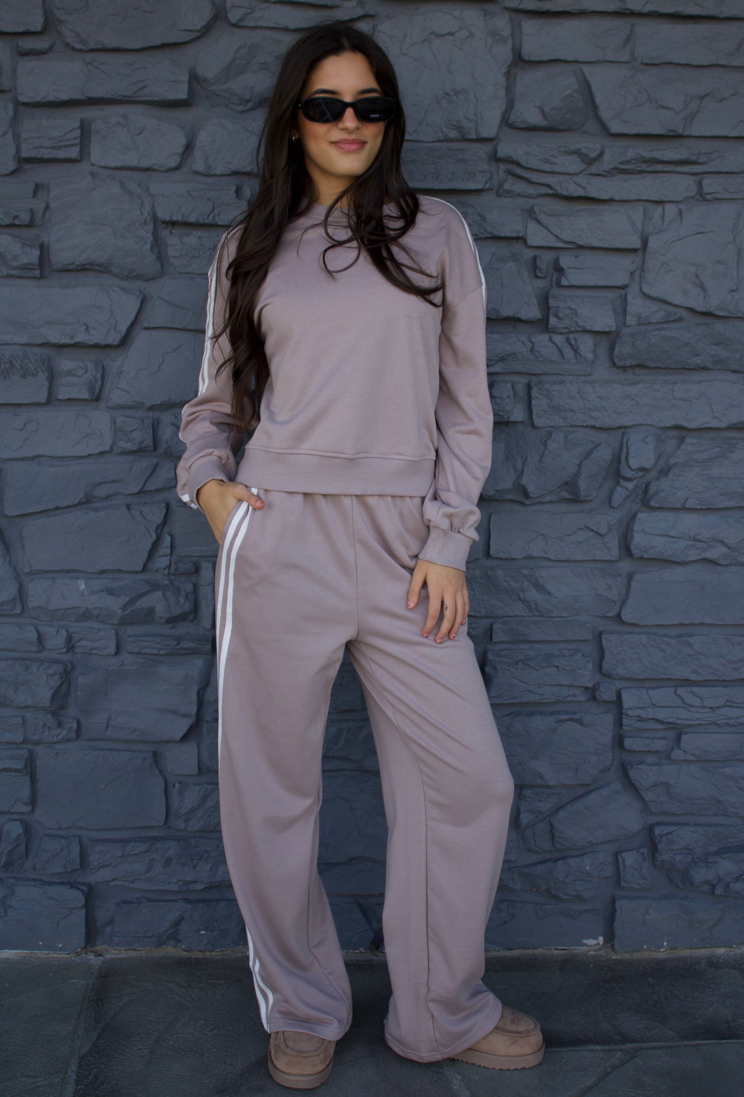 Taupe Sweatsuit Set