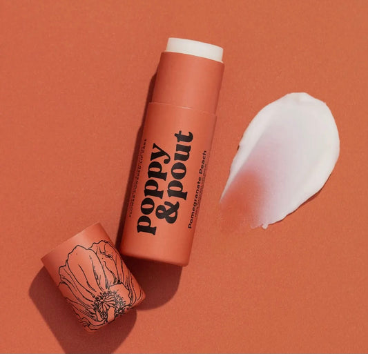 POPPY & POUT POMEGRANATE PEACH LIP BALM