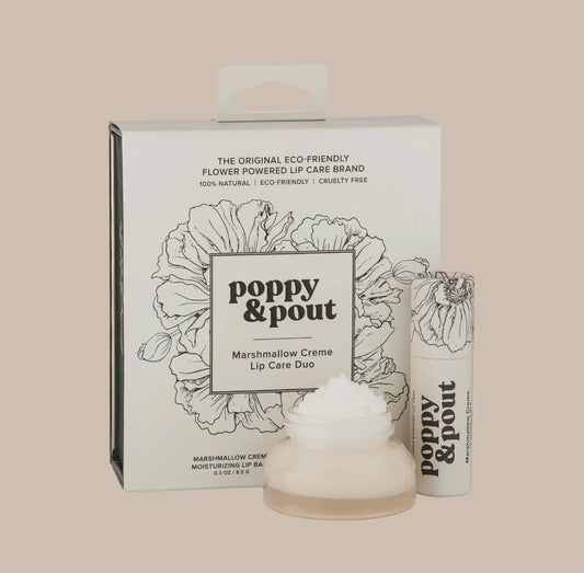 POPPY & POUT MARSHMALLOW CREME LIP CARE DUO