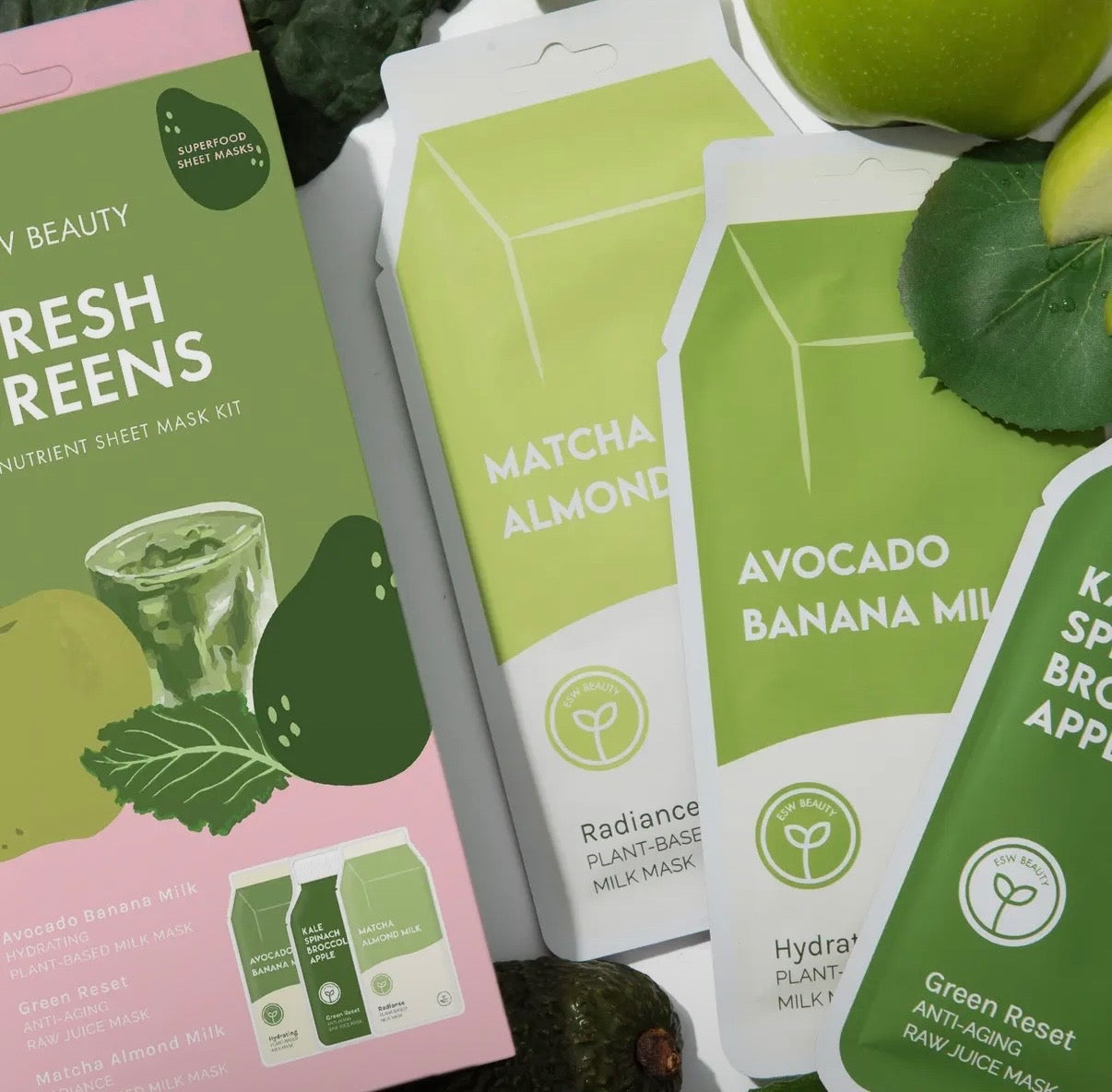 Fresh Greens ESW Sheet Mask With Trio Set
