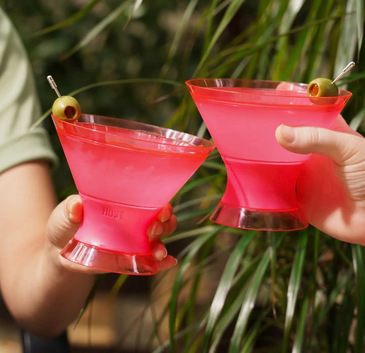Martini Freeze Cooling Cup in Punch Pink Set of 2