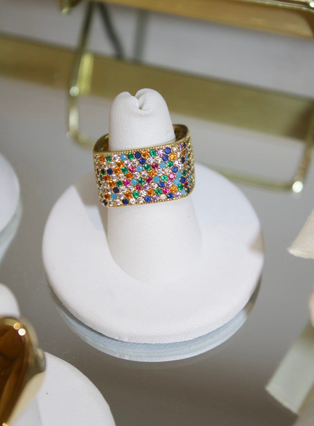 Multi-Colored Gold Ring