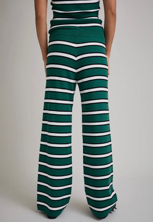 Strapless Striped Pant Set