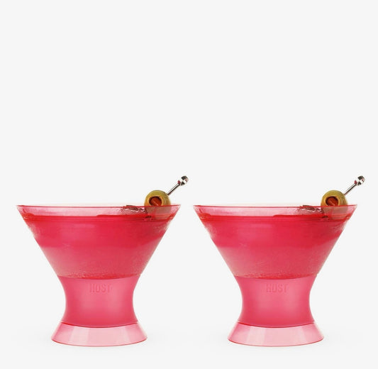 Martini Freeze Cooling Cup in Punch Pink Set of 2