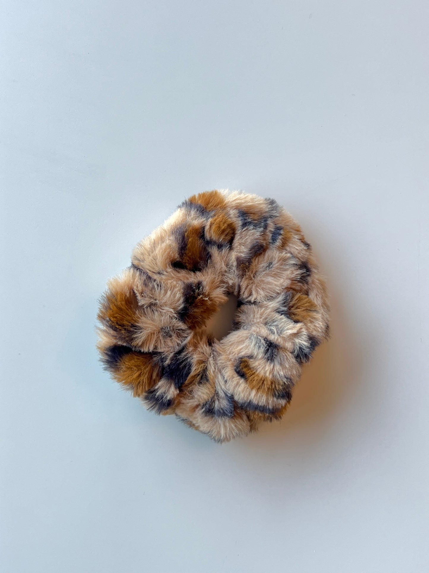 Brown Cheetah Scrunchie