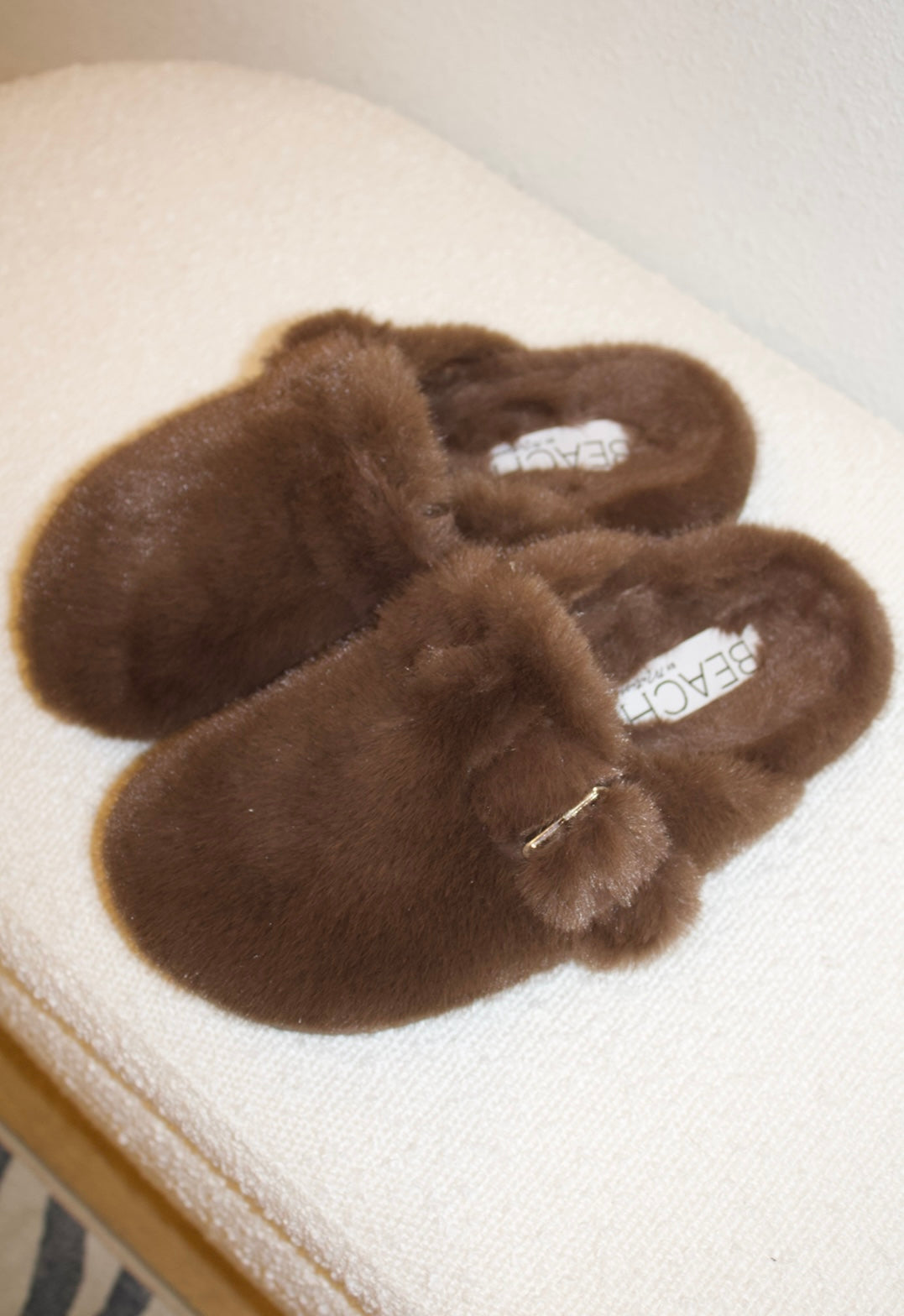 Portland Chocolate Brown Slip On Sandal